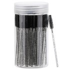 100 Pcs Disposable Mascara Wands  Crystal Eyebrow Spoolies Brush For Eyelash