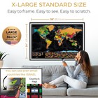 Xl Scratch Off World Map With 233 Flags     36 X 24 Scratch Off Map O    Fas