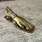 Brass Victorian Hand-shaped Paper Clip Or Letter Holder 4 5  Vintage Desk Access