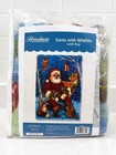 Herrschners Santa With Wildlife Latch Hook Yarn Kit Craft 27 x40  New