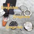 40mm Stainless Steel Case   Leather Strap Mark 20 For  Eta2824 No Movement