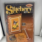 Vtg Arrow Stitchery The Butterfly Crewel Mcm Embroidery Kit Retro Sealed 499-129