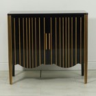 No Tariffs  Server Sideboard Console Hand Carved Mahogany Gold Leaf And Inlay