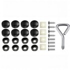 Black Car License Plate Frame Retainer Fixed Buckle License Plate Frame Screws