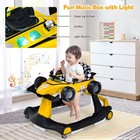 Homgx Baby Walker With Wheels  Convertible Baby Push Walker   Race Car Mode     