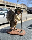 Rare Antique Austrian Vienna Cold Painted Bronze Match Spill Of Old Poor Man