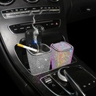 Bling Crystal Car Ashtray Cigarettes Auto Vehicle Air Vent Ash Holder Container