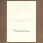 Unused Vintage Hallmark Christmas Card From The Three Of Us  Cute Racoons Tree