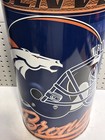 Vintage Denver Broncos Trash Can National Football League Nfl Waste Basket P k