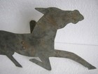 Vintage Iron Running Horse Weathervane With Nickel   Weather Vane    