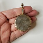 Vintage Gold Tone 2 75    Pocket Pill Box  Faux Pearl And Rhinestone 