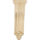 Cor04x04x12arrw Arts And Crafts Wood Corbels  4 w X 4 d X 12 h  Rubberwood