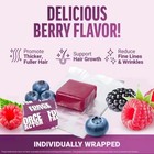Hair Growth Soft Chews Thicker Stronger Hair 60 Mixed Berry Reduce Wrinkles