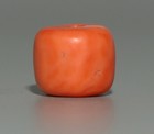 Real Tibetan 18th Century Old Antique Noble Buddhist Red Coral Mala Bead Amulet