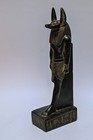 Rare Ancient Egyptian Antiquities Statue Large Of God Anubis Jackal Egyptian Bc