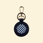Plaid Circle Key Fob Needlepoint Kit - All-in-  -finishing Needlepoint Kit