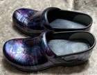 Dansko Xp 2 0 Clogs Shoes Sweep Patent Colorful Slip On Womens Size 39  8 5-9