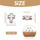 Antique Silver Tiny Cross Charms Religious Jewelry Making 10x8mm 100 Pieces