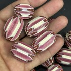 Lot Of 13 Pieces Antique Venetian African Trade Chevron Glass Unique Beads