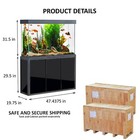 145 Gallon Tempered Glass Aquarium Black