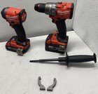Milwaukee M18 18v Li-ion Cordless Hammerdrill   Impact Driver Kit - 3697-22cxc