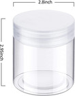 6 Pack 8 Oz Plastic Jars Containers With Lids Wide-mouth Refillable Leakproof Re