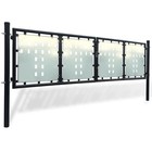 Single Door Fence Gate Outdoor Garden Patio Entrance Barrier Black Vidaxl