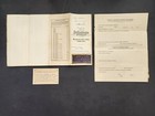 1929 Antique Automobile Insurance Card   Doc Sharon Ma Fowler Studebaker Touring