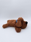 Melissa And Doug Puppy Dog Brown Plush Stuffed Animal Laying Lovey Stitched Eyes