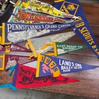Vintage Felt Souvenir Pennant Lot Pa Travel Railroad Scouts 1960s 1970s