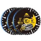5  Diamond Cut Off Wheel 3 Pack  6000  Cuts Metal Cutting Disc For Angle Grinder