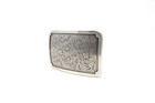 Silver Floral Western Cowboy Belt Buckle   1 5    Removable Western Buckle