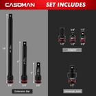 7pcs 1 2  Drive Impact Socket Accessory Set  Includes Extension Bars 3  6  10 