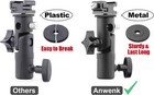 Camera Flash Speedlite Mount Swivel Light Stand Bracket With Umbrella Reflector
