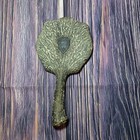 Antique Vintage Faux Stag Deer Horn Dresser Vanity Antler Hand Mirror