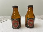 Lot Of 2 Vintage Old Shay Beer Bottle Salt   Pepper Shakers Port Pitt Brewing
