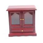 Dollhouse Miniature 1 12 Scale Old Red Display Case Cabinet Furniture Kitchen