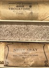 Vintage Player Piano Rolls With Box