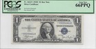 1935c  1   Star          Silver Certificate  Pcgs Gem New 66 Ppq Banknote