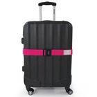 Heavy Duty Adjustable Luggage Strap Travel Belt Pink Color For Suitcase