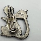 Vintage Metzke Pewter Mouse Brooch Silver Tone Figural Animal Pin Signed