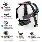 Full Brim Vented Ice Cube Platinum Carbon Fiber Design Gloss Finsh Osha Hard Hat
