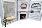 American Girl Doll Caroline   s Parlor Retired Great Shape Complete 3 Panel Set