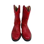 Vintage Jurassic Handmade Red Leather Western Cowboy Boots Women s Size 5