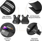 Adjustable Weighted Vest 4-10lbs 12-18lbs 20-32lbs With 6 Weights And Large Pock