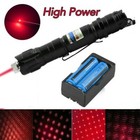 Visible Red Laser Pointer Pen 650nm Lazer Star Cap Beam   Battery
