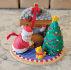 New Vintage Avon Christmas Package Topper Santa Snowman Teddy Bear More Lot Of 9