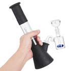 12  Silicone Glass Bong With Ash Catcher Smoking Tobacco Water Pipe 14mm Bowl