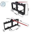 49  Hay Bale Spear Attachment Heavy Duty Tractor Skid Steer Bale Handling Hitch