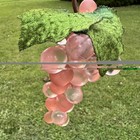 Vintage Lucite Grape Cluster 5  Pink Mcm Mid Century Modern Home Decor Fruit 